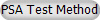 PSA Test Method